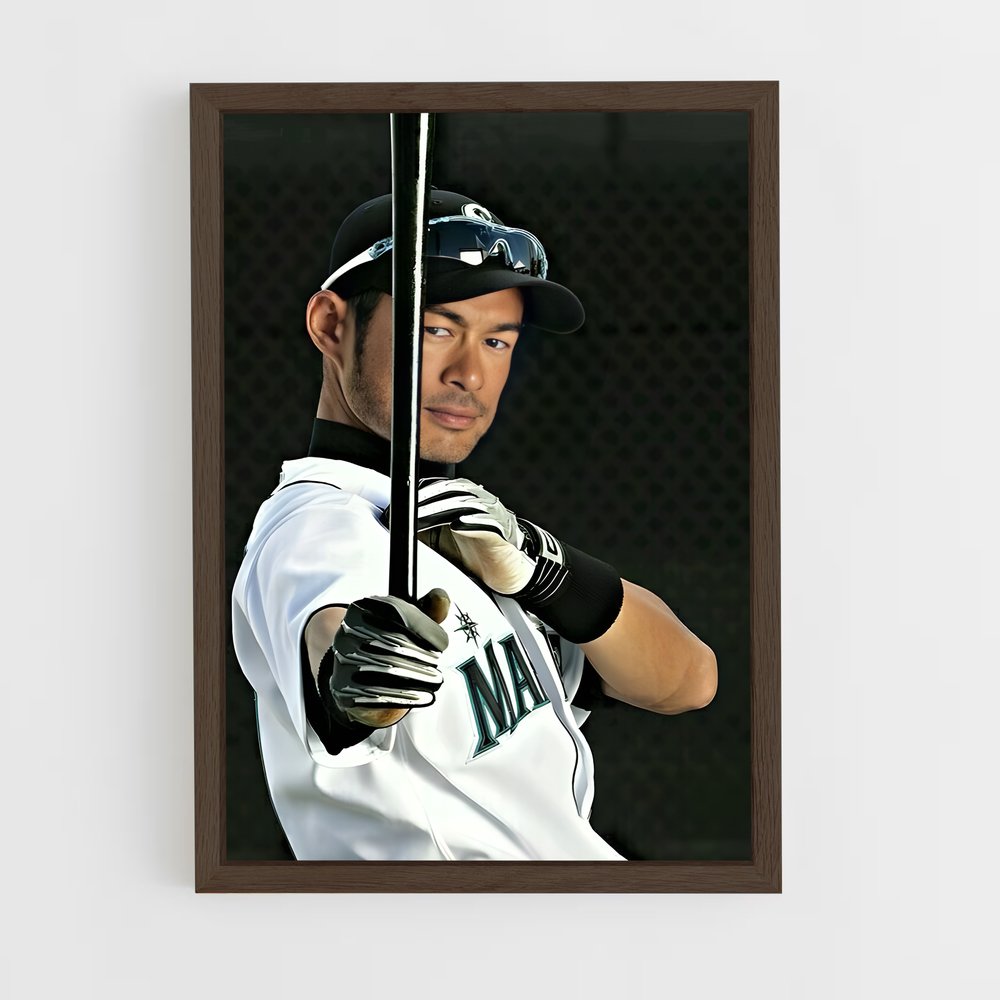Poster Ichiro suzuki – affiche Baseball (vue 5)